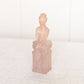 Vintage Avon Small Pink Glass Ballerina on Suitcase Perfume Bottle
