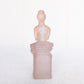 Vintage Avon Small Pink Glass Ballerina on Suitcase Perfume Bottle