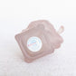 Vintage Avon Small Pink Glass Ballerina on Suitcase Perfume Bottle