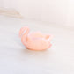 Vintage Boyd Pink Opaque Glass Swan Salt Cellar Toothpick Holder