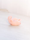 Vintage Boyd Pink Opaque Glass Swan Salt Cellar Toothpick Holder