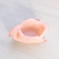 Vintage Boyd Pink Opaque Glass Swan Salt Cellar Toothpick Holder