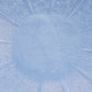 Vintage Blue Delphite Cherry Blossom Glass Handled Plate Platter
