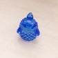 Vintage Fenton Blue Glass Hobnail 3-Toed Toothpick Holder