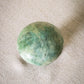 Vintage Blue Green Alabaster Stone Mushroom Figurine