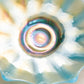 Vintage Blue Iridescent Opalescent Carnival Glass Pointed Dish