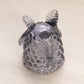 Vintage Bluish Grey Glass Hobnail 3-Toed Toothpick Holder