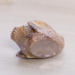 Vintage Boyd Brown Iridescent Glass Swan Salt Cellar Toothpick Holder