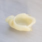 Vintage Boyd Cream Opaque Glass Swan Salt Cellar Toothpick Holder