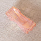 Vintage Boyd Glass Small Pink Opalescent Iridescent Car Figurine