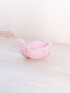 Vintage Boyd Small Pink Milk Glass Swan Dish