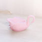 Vintage Boyd Small Pink Milk Glass Swan Dish