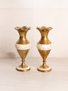 Vintage Brass and Mother of Pearl Details Bud Vase
