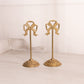Vintage Brass Bow Card or Picture Holders (Set of 2)