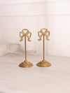 Vintage Brass Bow Card or Picture Holders (Set of 2)