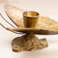 Vintage Brass Butterfly Taper Candleholder