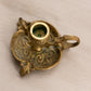 Vintage Brass Chamberstick Candleholder with Fancy Designs