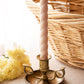 Vintage Brass Double Handled Chamberstick Candleholder