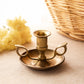 Vintage Brass Double Handled Chamberstick Candleholder