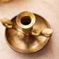 Vintage Brass Double Handled Chamberstick Candleholder