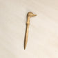 Vintage Brass Duck Head Letter Opener Desk Accessory