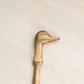 Vintage Brass Duck Head Letter Opener Desk Accessory