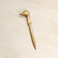 Vintage Brass Duck Head Letter Opener Desk Accessory