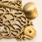 Vintage Brass Gavel Door Knocker with Star Design in Middle