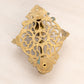Vintage Brass Gavel Door Knocker with Star Design in Middle