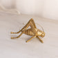 Vintage Brass Grasshopper Bug Figurine with Antennas
