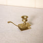 Vintage Brass Handled Candleholder Matchbox Holder