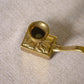 Vintage Brass Handled Candleholder Matchbox Holder