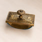 Vintage Brass Jennings Brothers Inkwell with Insert and Blotter