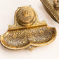Vintage Brass Jennings Brothers Inkwell with Insert and Blotter