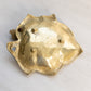 Vintage Brass Leaf Dish with Butterfly Accent