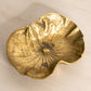 Vintage Small Brass Lily Pad Trinket Dish