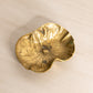 Vintage Small Brass Lily Pad Trinket Dish