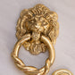 Medium Brass Lion Head Door Knocker