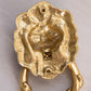 Medium Brass Lion Head Door Knocker