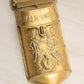 Vintage Medium Brass Mailbox with Floral Details