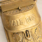 Vintage Medium Brass Mailbox with Floral Details