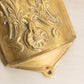 Vintage Medium Brass Mailbox with Floral Details