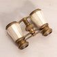 Vintage Brass Opera Glasses with Mother of Pearl Details