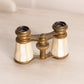 Vintage Brass Opera Glasses with Mother of Pearl Details