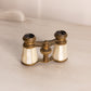 Vintage Brass Opera Glasses with Mother of Pearl Details