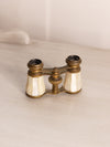Vintage Brass Opera Glasses with Mother of Pearl Details