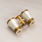 Vintage Brass Opera Glasses with Mother of Pearl Details