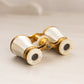Vintage Brass Opera Glasses with Mother of Pearl Details