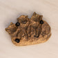 Vintage Brass or Bronze 3 Cat Trinket Dish