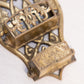 Vintage Brass Ornate Wall Hanging Match Holder